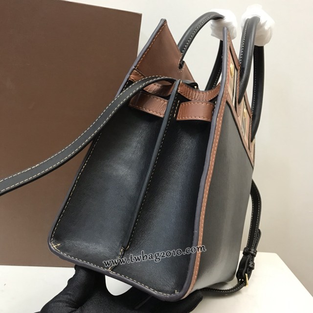 Burberry專門店新款Title泰爾勒手袋 巴寶莉Vintage復古格紋手提托特包肩背女包 yxb1509